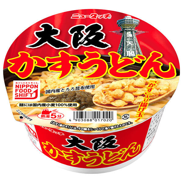 ヤマダイ ニュータッチ 大阪かすうどん 100g×12個入【日本出荷
