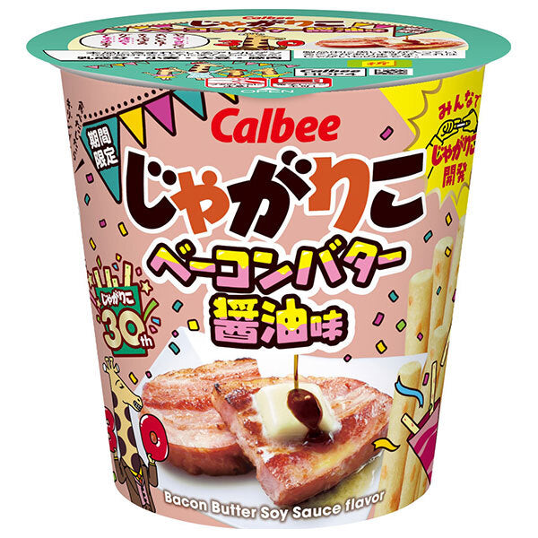 じゃがりこページ Calbee Jagariko Bacon Butter Soy Sauce Flavor 52g x 12 pieces