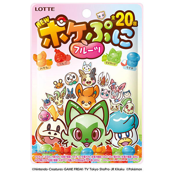 Lotte Poke Puni Fruit 80g x 12 bags [shipped in Japan