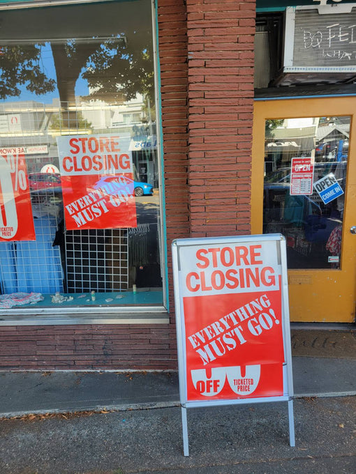 Notice of Main Street Store Closure