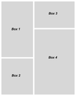 Toile photo collage 16″X20″, 4 blocs #207