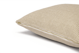 Oat Houndstooth Cushion Cover