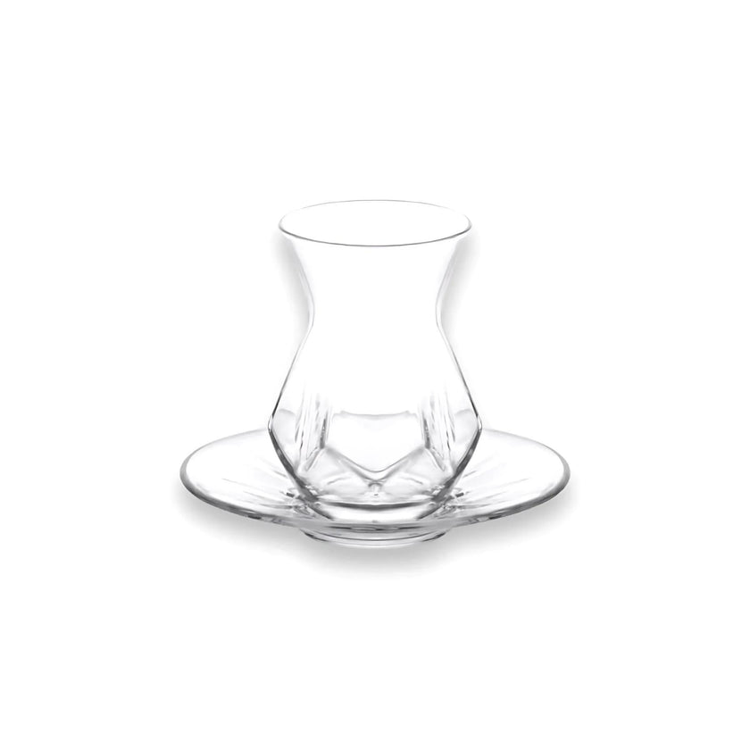 Teacup & Saucer Set 5.5 Oz - LAV ALYA - Set of 12