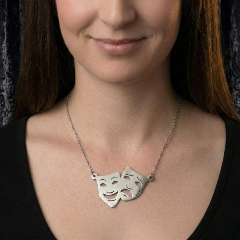 Comedy and Tragedy Pendant