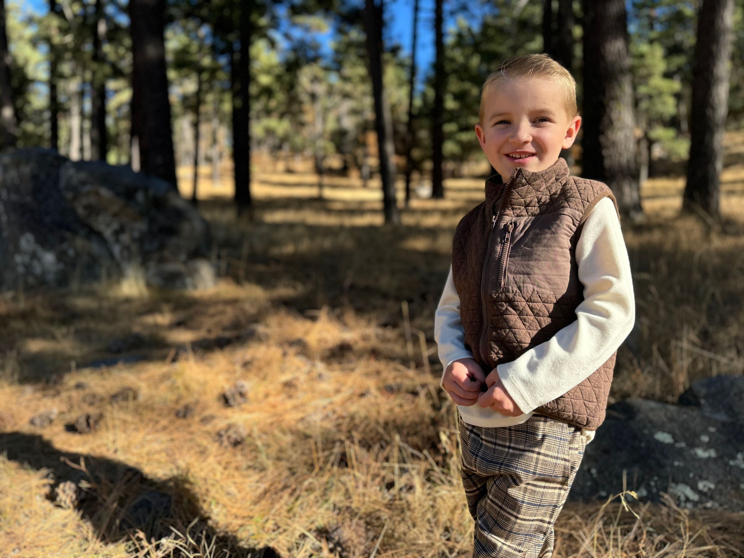 Hunter Vest | Brown | Me & Henry