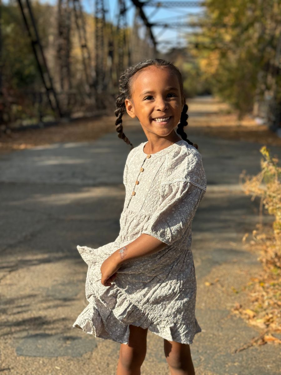 Sadie Dress | Taupe Eyelet | Vignette