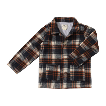 Adobe Shacket | Black & Brown Plaid | Me & Henry