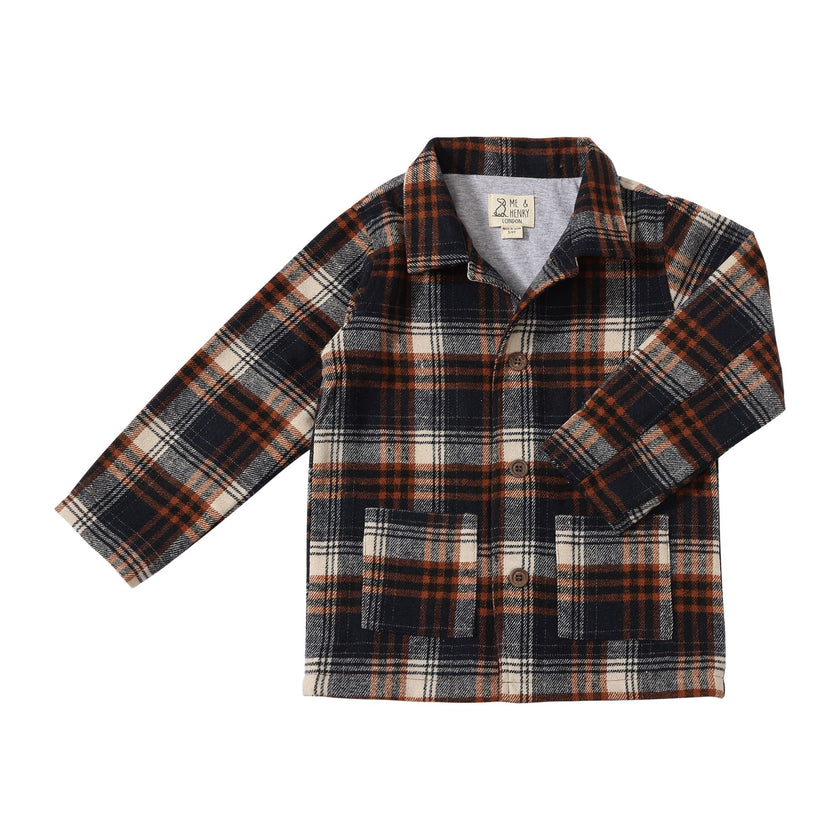 Adobe Shacket | Black & Brown Plaid | Me & Henry