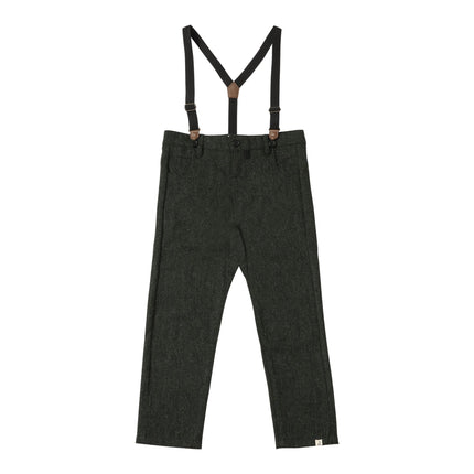 Marcus Pants with Suspenders | Green Tweed | Me & Henry