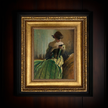 The Enchantress in Emerald – Victorian Oil Painting Print on Canvas