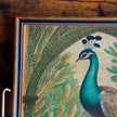 Peacock Elegance Decorative Tray