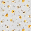 Fields Of Gold by Lisa Audit for Wilmington Prints - Floral Toss- Light Grey