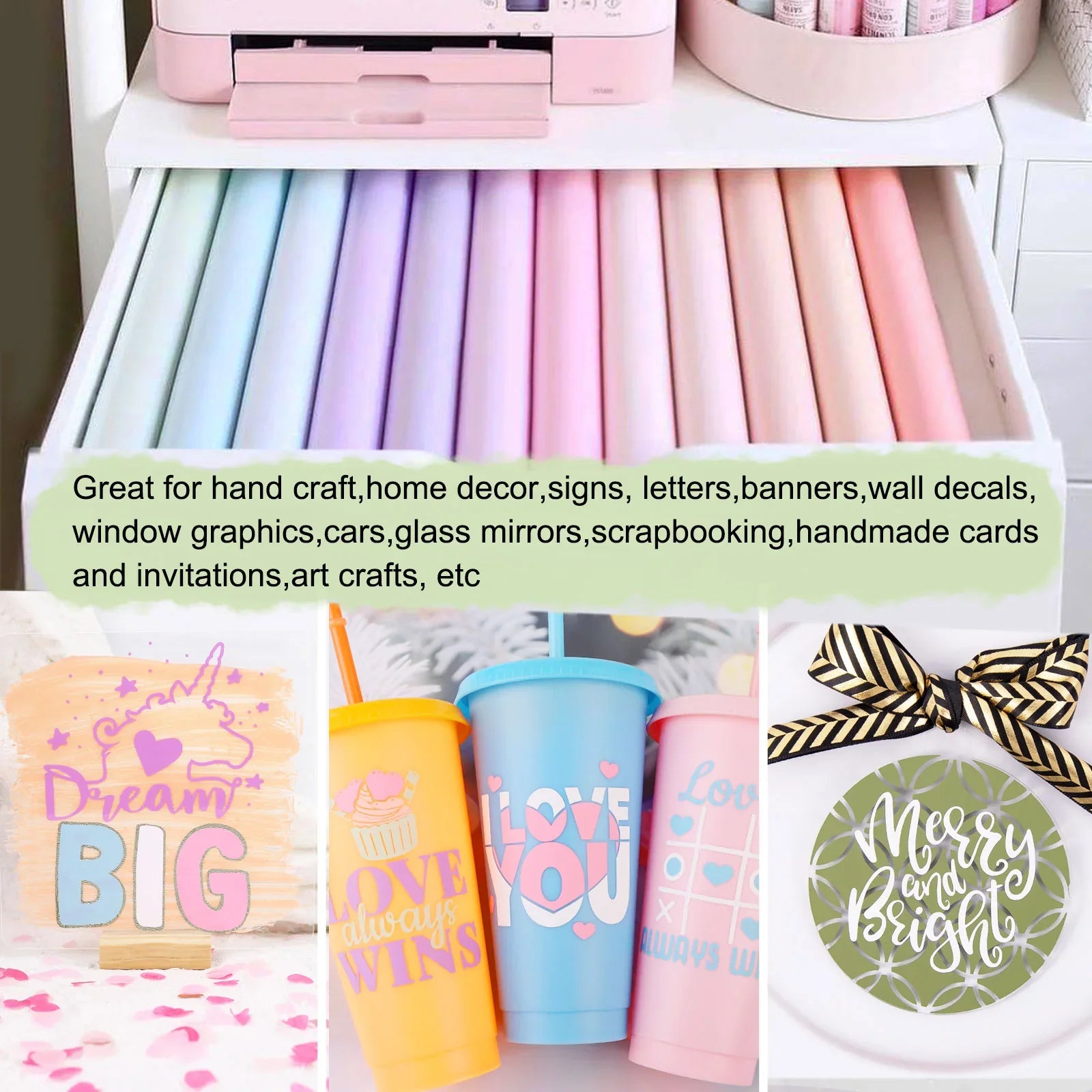 TeckWrap Glossy Adhesive Vinyl - Coconut White | Ideal for Art Projects, Decals, and More!