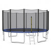 8/10/12/14/15/16 Feet Outdoor Trampoline Bounce Combo with Safety Closure Net Ladder