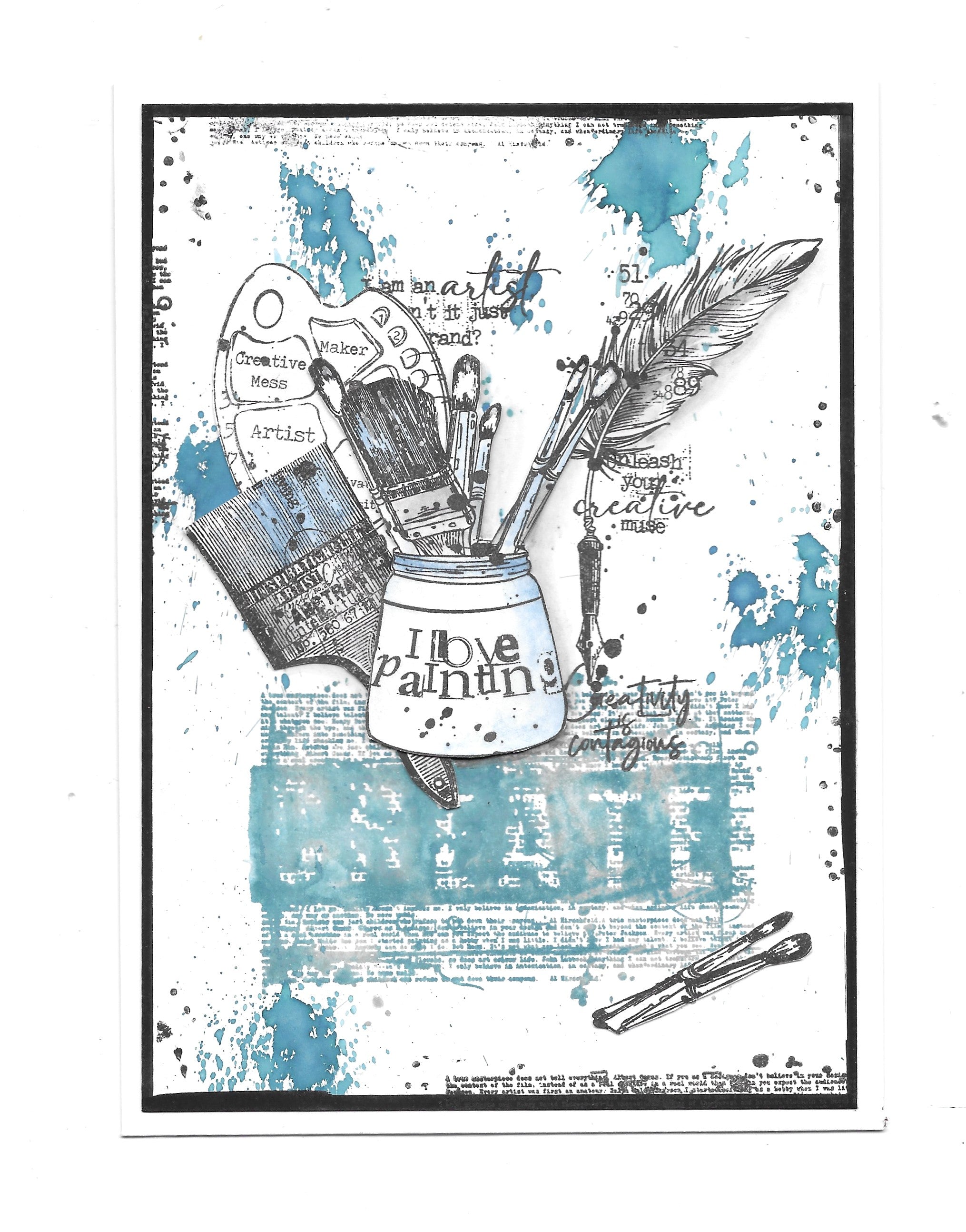 AALL and Create Stamp Set - 922 - Splat Create