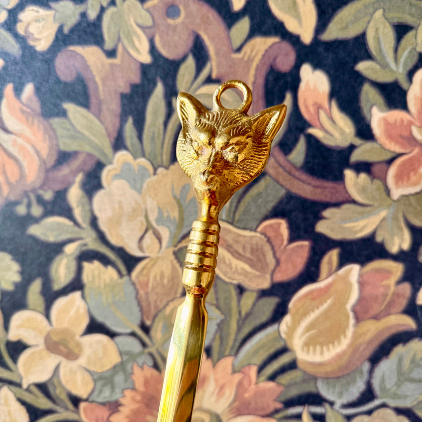 Brass Fox Letter Opener