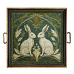 Twin Rabbits Decorative Tray