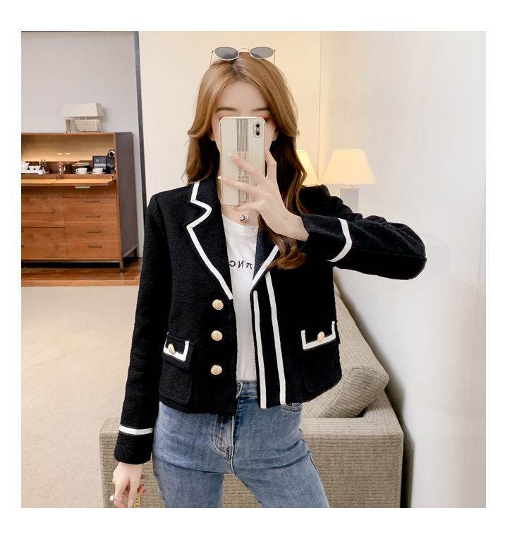 luxury women's blazers Short Long Sleeve Blazer.