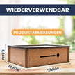 Wooden Coin Bank with Denomination Slots – Piggy Bank (Small & Large)