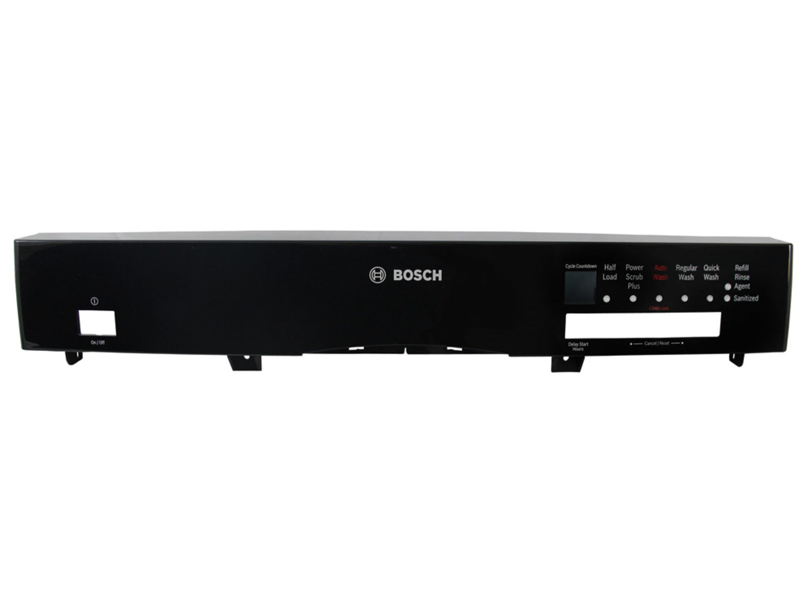 Bosch Dishwasher Facia Panel Part 00478812 - Black
