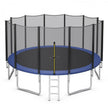 8/10/12/14/15/16 Feet Outdoor Trampoline Bounce Combo with Safety Closure Net Ladder