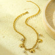 18K Gold Titanium Steel Shell Conch Necklace – Ocean Style Pendant Necklace