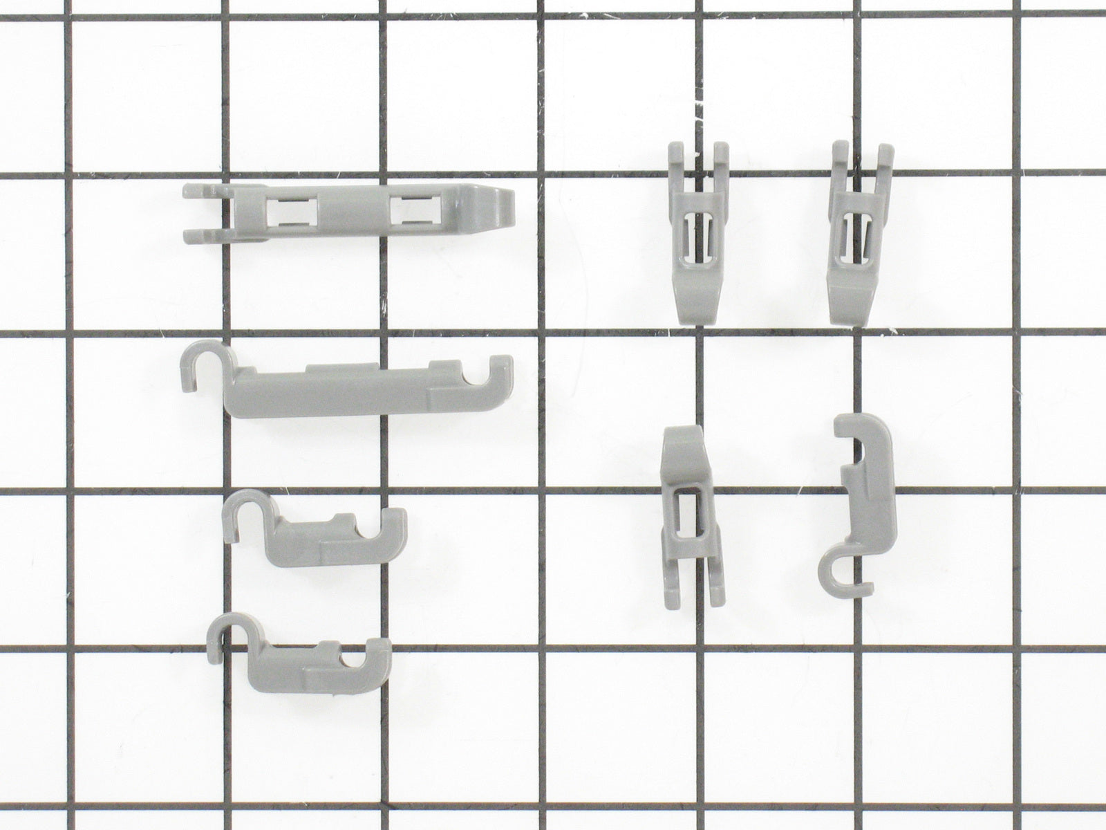 Crochet de support pour rangée de dents de fourchette de lave-vaisselle Bosch 00611472