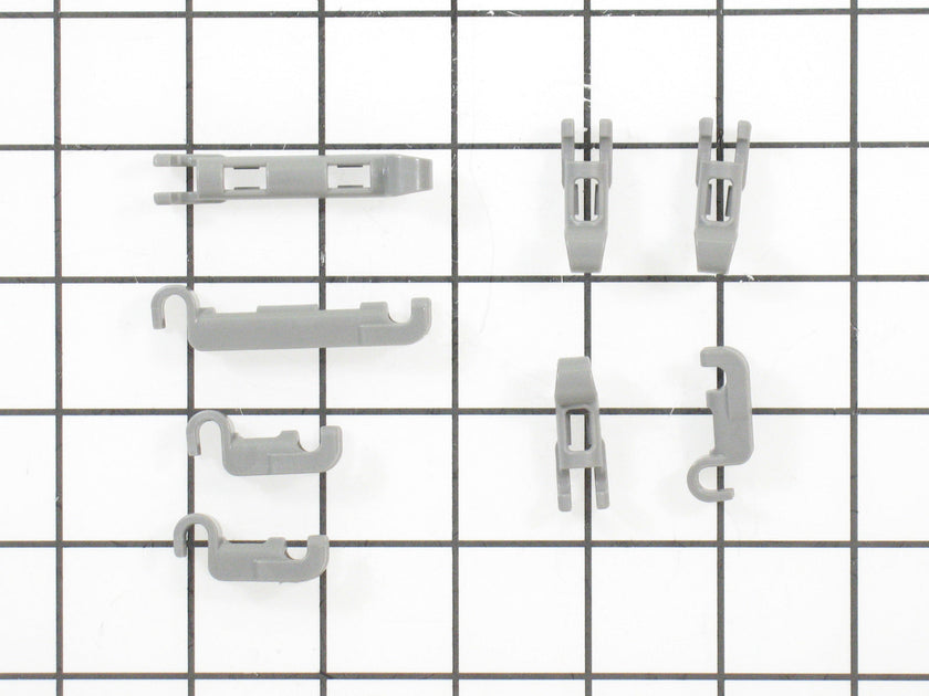 Crochet de support pour rangée de dents de fourchette de lave-vaisselle Bosch 00611472