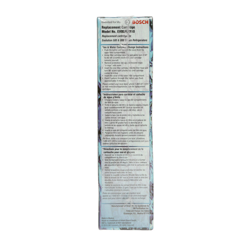 Filtre à eau et à glace pour réfrigérateur Bosch 00640565 Premium