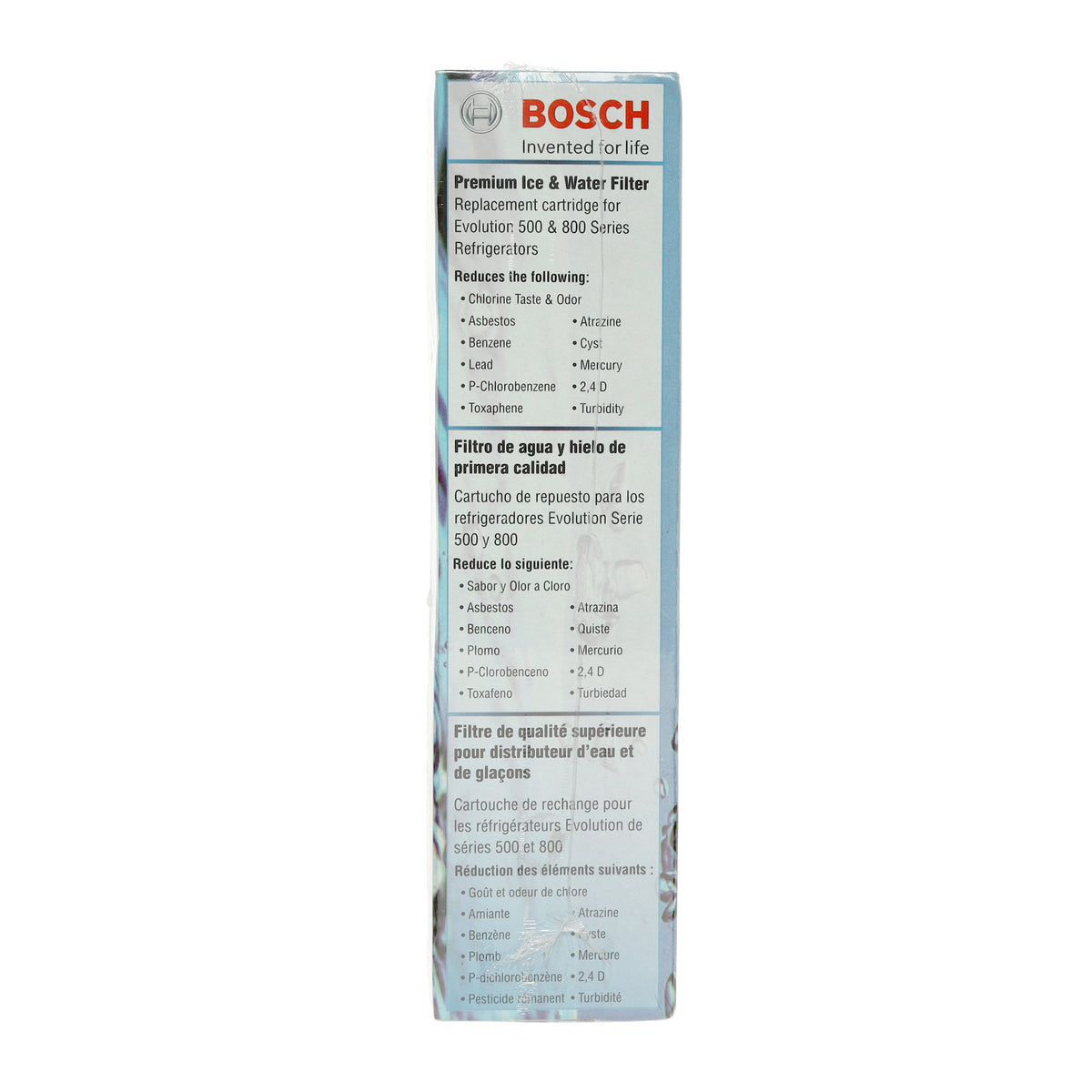 Filtre à eau et à glace pour réfrigérateur Bosch 00640565 Premium
