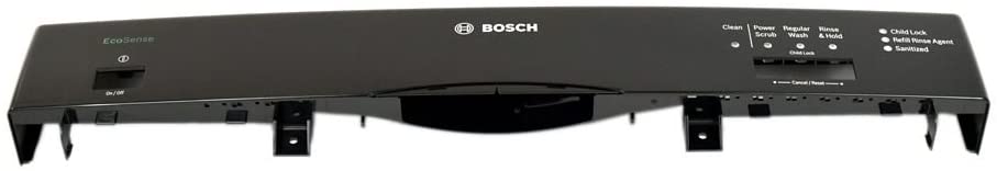 Panneau avant de lave-vaisselle Bosch 00684536 - Pièce de rechange - Noir
