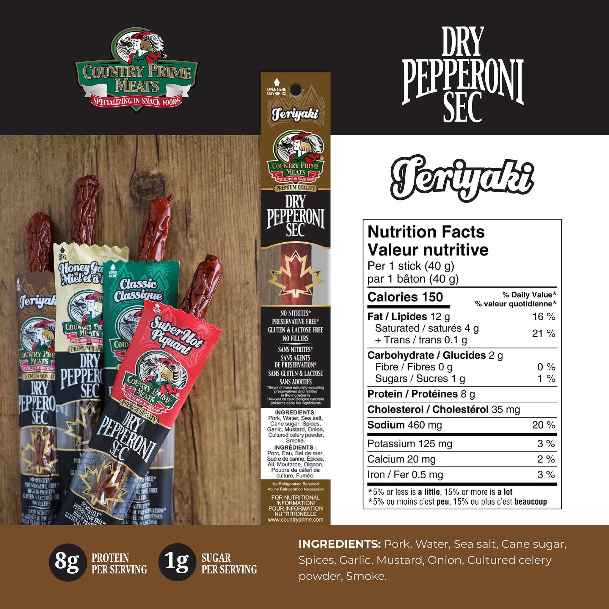 Country Prime Meats - Prime Bites - Teriyaki (125g)