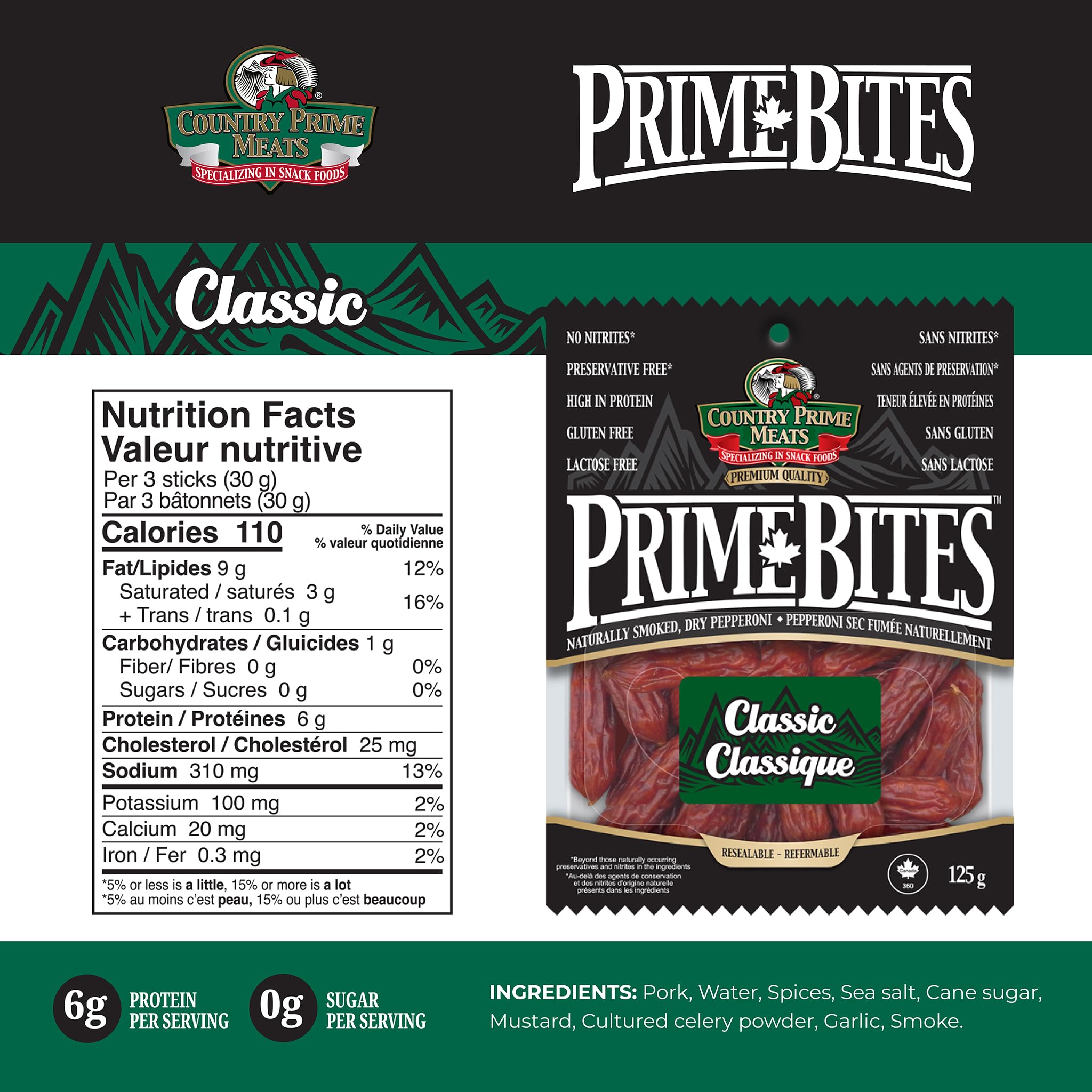 Country Prime Meats - Skinny Minis - Classic (250g)