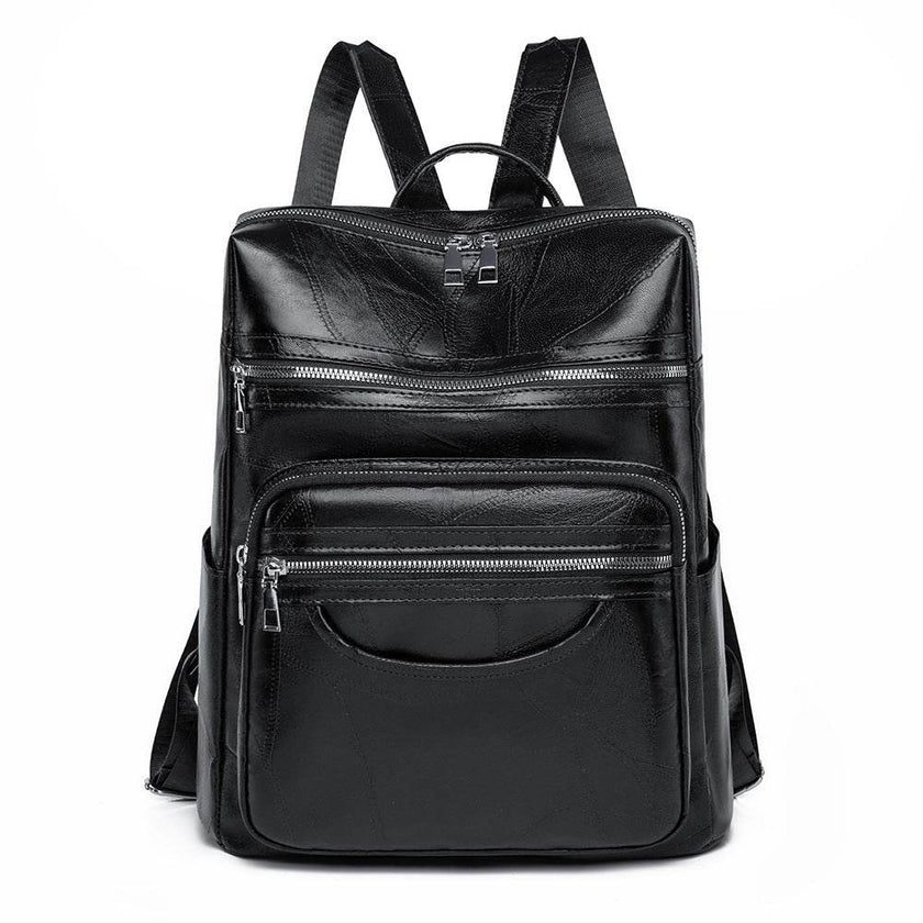 Leather Backpack Large Capacity for Women's - PU Soft