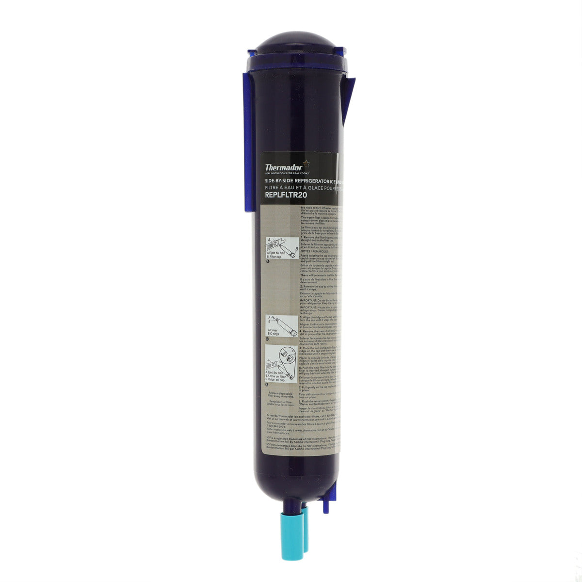 Filtre à eau pour réfrigérateur Bosch 00750673, modèle REPLFLTR20
