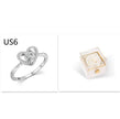 Fashion Acrylic Rotating  Valentine  Rose Jewelry gift  Box