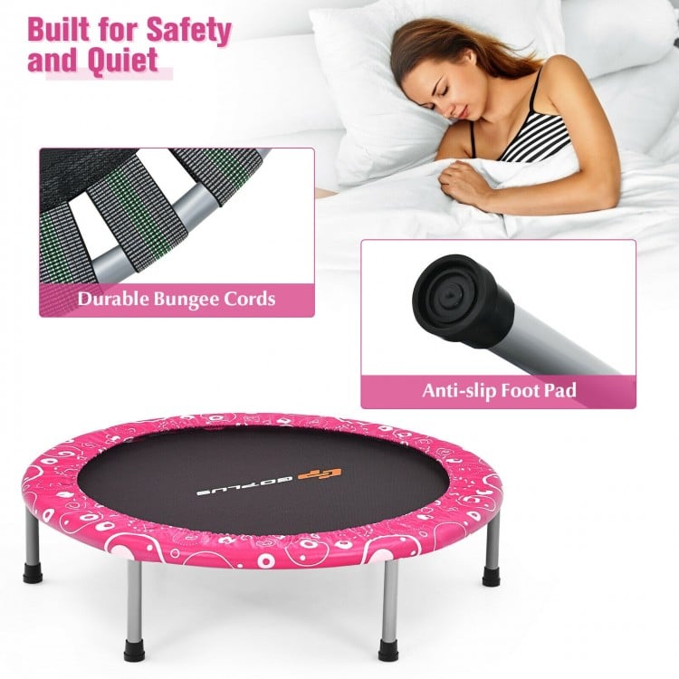 36 Inch Kids Trampoline Mini Rebounder with Full Covered Handrail
