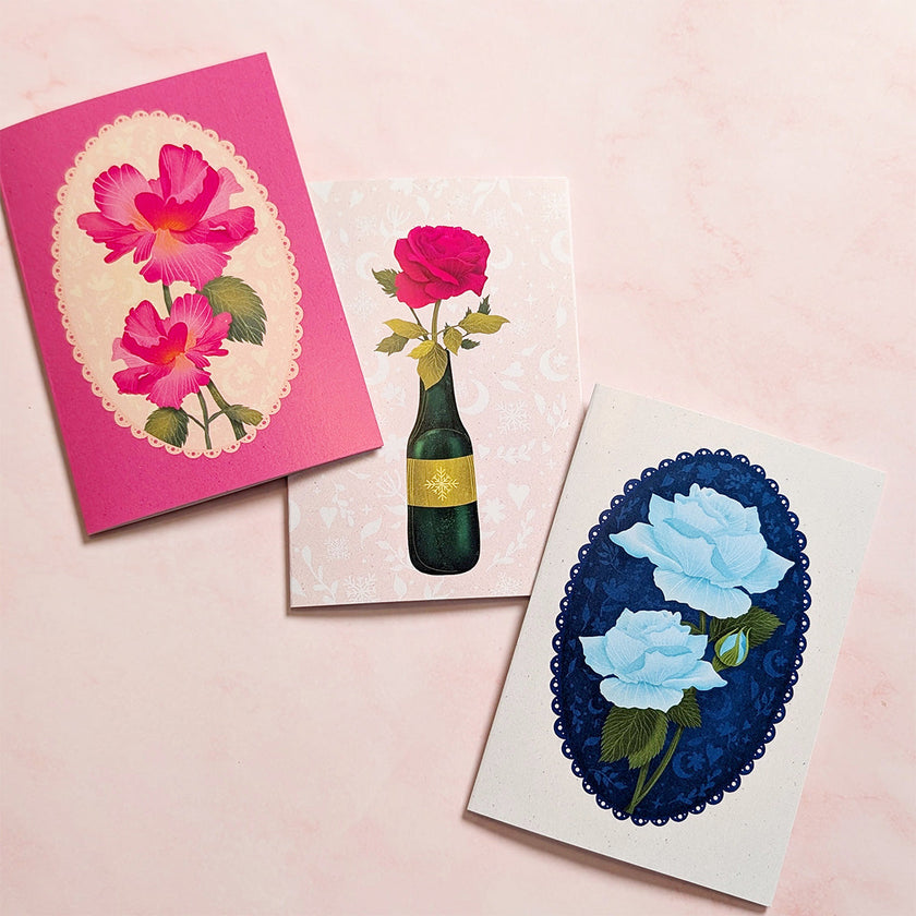 Petals in Pink | Floral Mini Greeting Card