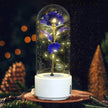 Creative 2 In 1 Rose Flowers LED Light And Bluetooth-compatible Speaker Valentine's Day Gift Rose Luminous Night Light Ornament In Glass Cover
