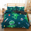 Cartoon Bedding Set Aerospace Astronaut Duvet Cover Quilt Cover Double Bed