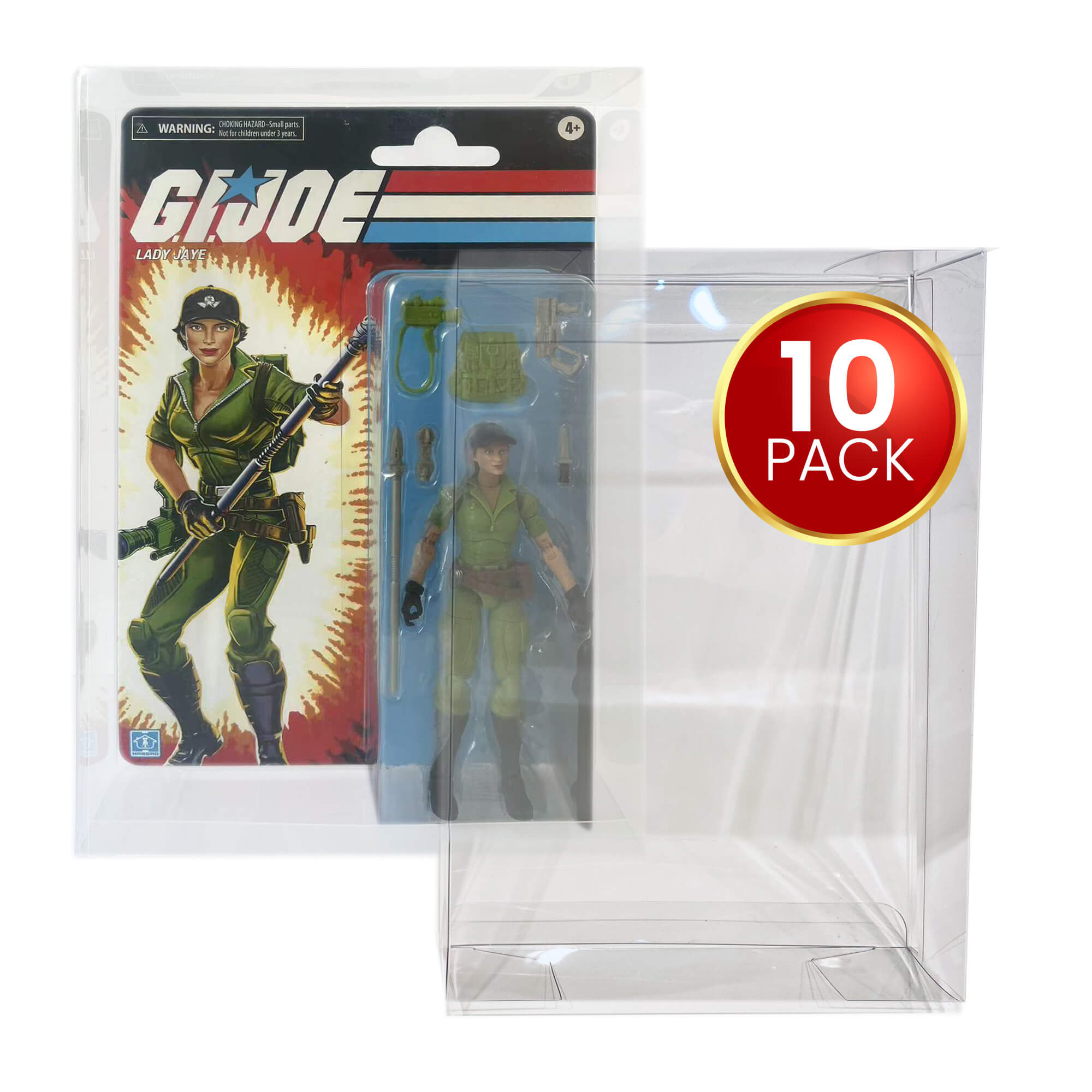 Protector Clamshell GI Joe Lady Jaye pack of 10