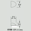 Luminaire paysager pour marche - 0100