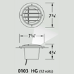 Luminaire paysager pour enfouissement - 0103