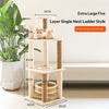 Integrated Cat Bed & Cat Tree Climbing Frame – Multi-Tier Wooden Cat Tower