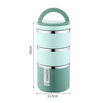 Portable Minimalist Stainless Steel Thermal Insulated Lunch Container