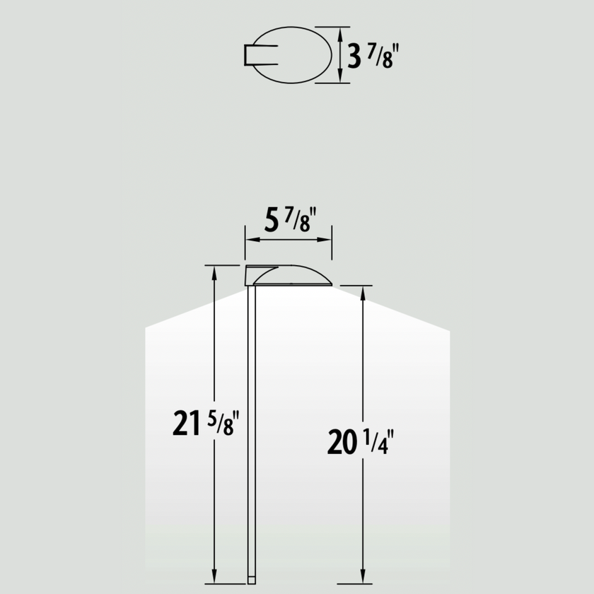 Luminaire paysager pour allées - 0109