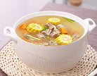 White Ceramic Soup Pot