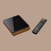 Retro Turntable CD Player with Bluetooth, Vinyl-Style Wood Audio Player with Optical Output & USB Playback