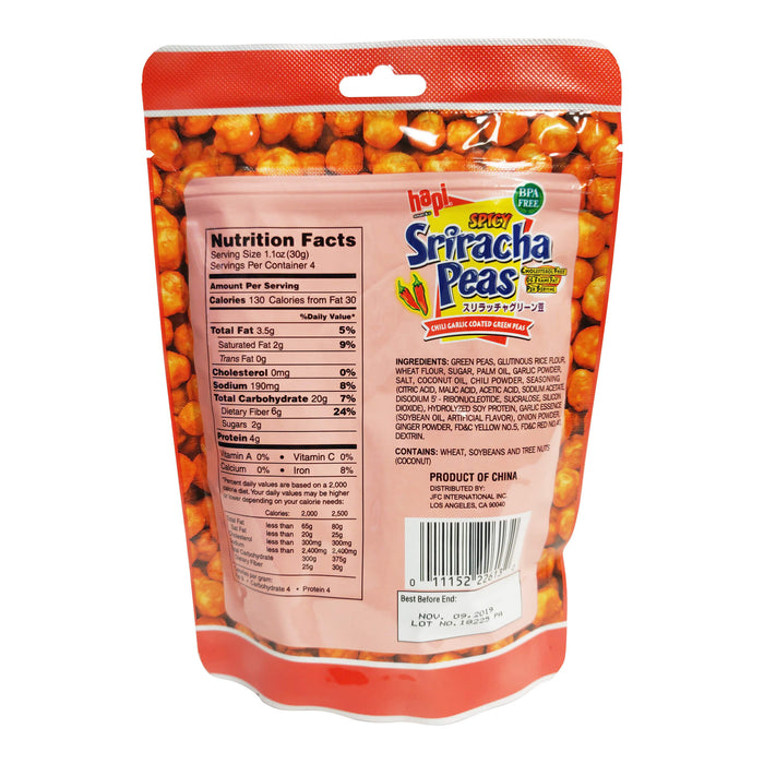 Hapi Spicy Sriracha Flavoured Peas (120G)