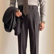 Straight Fitted All-matching formal business Office Work Suit Pants trouser  For Men